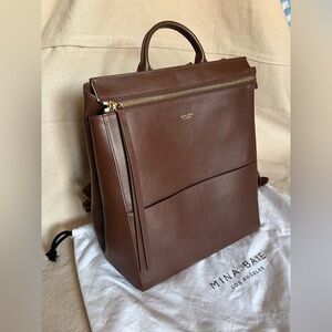 MINA BAIE Harper Full Backpack (Leather) - COCO